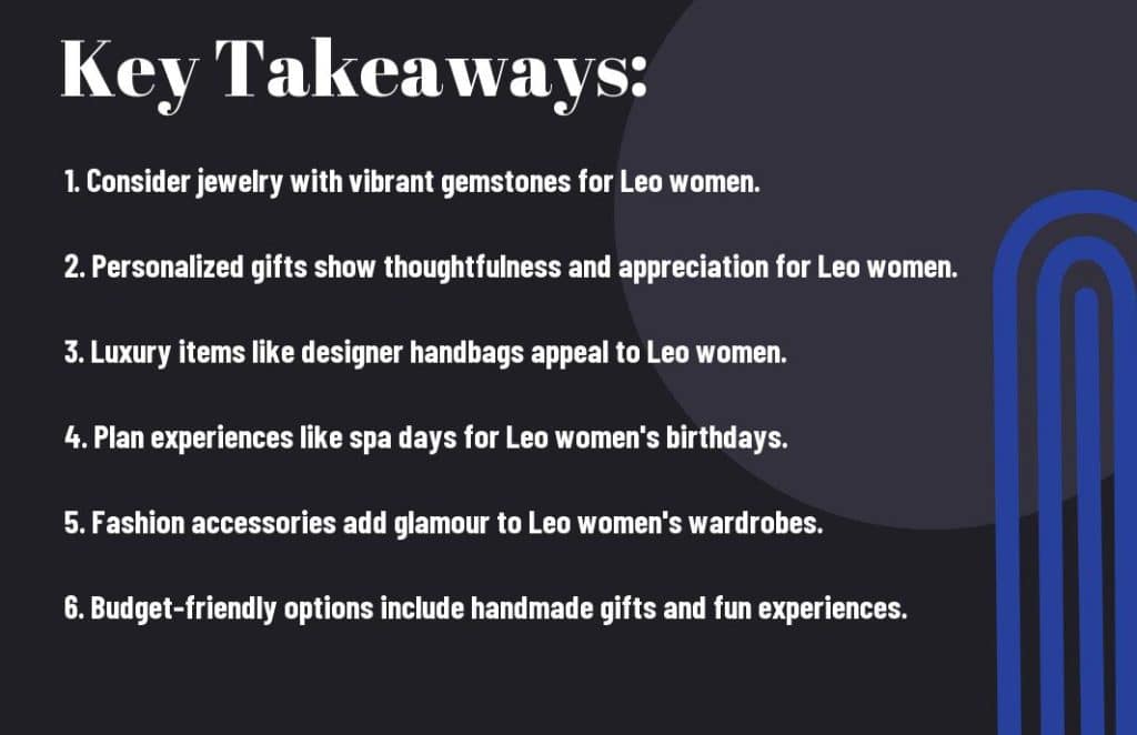 Gift Ideas for Leo Woman