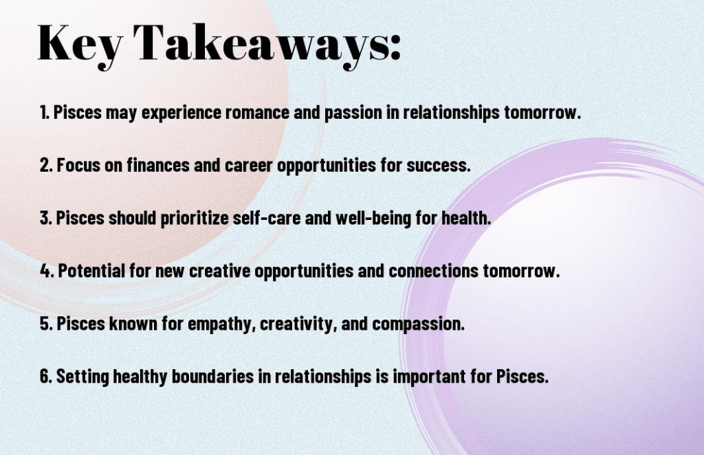 Horoscope for Tomorrow Pisces